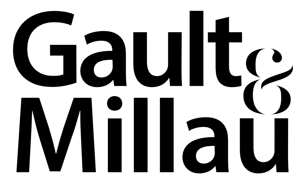 Gault Millau logo with black lettering